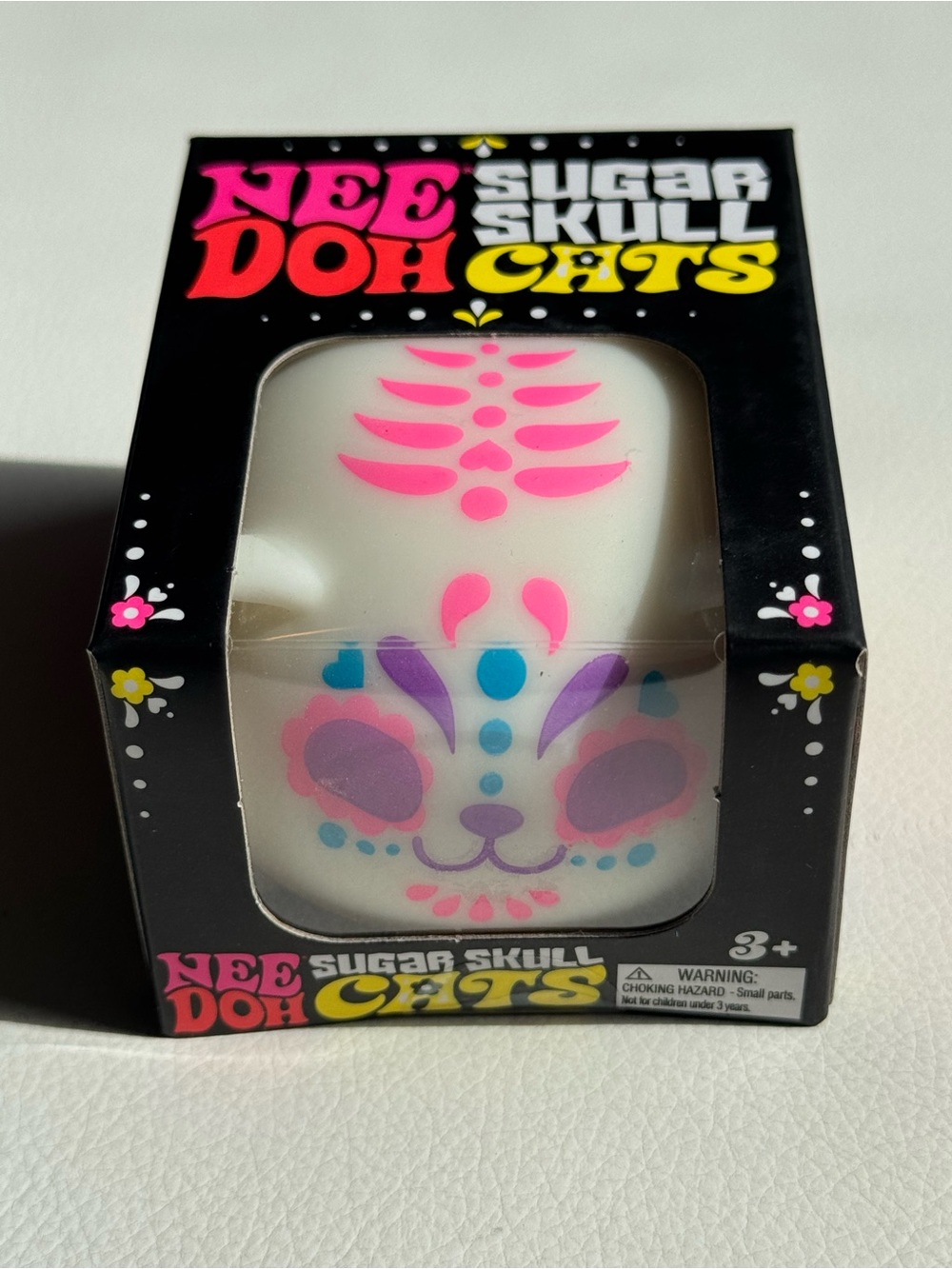 Needoh Sugar Skull Cats Skeleton Squishy Squeeze Glow Halloween SHIPS TODAY!
